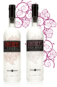 Vintner's Vodka bottles